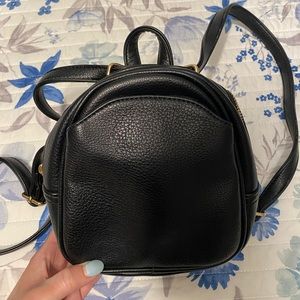 Mini Vegan Leather Backpack